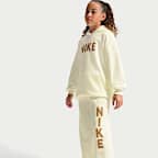 Nike Sportswear Studio Big Kids' (Girls') Fleece Open-Hem Pants