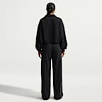 Pants de tiro medio y pierna amplia para mujer Nike Studio Fleece Medium-Weight Plush