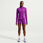 Damska koszulka do biegania z zamkiem 1/2 Dri-FIT Nike Tempo Flash
