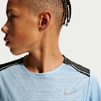 Nike Miler jongenstop met korte mouwen