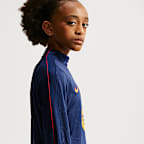 Haut d'entraînement de football en maille Nike Dri-FIT FC Barcelona Strike Third pour ado