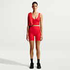 NikeSKIMS Matte Women's V-Neck Long-Line Bra