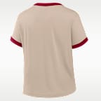 Washington Commanders Rewind Ringer Mod Women's Nike NFL Cropped T-Shirt