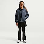 Nike Sportswear Studio Fleece Big Kids' (Girls') Oversized Full-Zip Hoodie