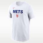 New York Mets Bold Team Name Men's Nike MLB T-Shirt