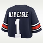 Jersey universitario Nike Dri-FIT Game cropped para mujer Auburn