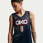 Jalen Williams Oklahoma City Thunder City Edition Men's Nike NBA Swingman Jersey