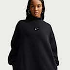 Sudadera de cuello alto oversized para mujer Nike Studio Fleece Medium Weight