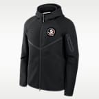 Chamarra universitaria Nike con gorro de cierre completo para hombre Florida State Tech Fleece Windrunner