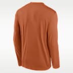 Playera universitaria de manga larga Nike Dri-FIT para hombre Texas Courtside Basketball Shootaround Legend