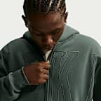 Sudadera con gorro holgada de cierre completo para hombre Nike Solo Fleece
