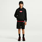 Sudadera con gorro de básquetbol Dri-FIT para niños talla grande Nike