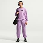 Nike Sportswear Studio Fleece Older Kids' (Girls') Oversized Crewneck Sweatshirt