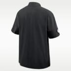 Chamarra de manga corta Nike de la NFL con gorro y medio cierre para hombre Washington Commanders Sideline Coach