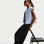 Pants de tiro alto de pierna ancha para mujer Nike 24.7 ImpossiblySoft