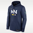 Minnesota Twins Authentic Collection City Connect Men's Nike Therma MLB Pullover Hoodie