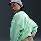 Nike Sportswear Club Fleece Girls' Boxy Crew-Neck Sweatshirt