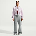 Nike Studio Fleece Medium Weight Women's Oversized Full-Zip Cropped Hoodie