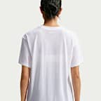 NikeSKIMS Performance Cotton Blend Women's Oversized Short-Sleeve Top