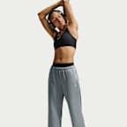Nike Studio Fleece Sport Women's Dri-FIT Mid-Rise Open-Hem Pants