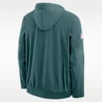 Philadelphia Eagles Sideline Anorak Men's Nike NFL 1/2-Zip Hooded Jacket