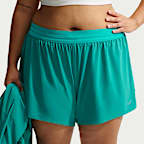 Shorts de correr Dri-FIT de tiro medio 2 en 1 para mujer (talla grande) Nike Swift