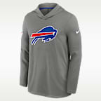 Playera de manga larga Nike Dri-FIT de la NFL con gorro para hombre Buffalo Bills Alt