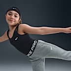 Joggers Dri-FIT para niña talla grande Nike Pro Fleece