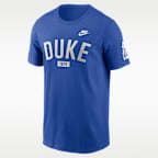 Playera universitaria Nike para hombre Duke Legacy Arch 2-Hit