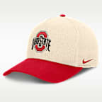 Ohio State Campus Prep Rise Men's Nike College A-Frame Adjustable Hat