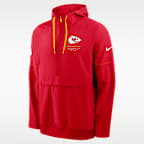 Kansas City Chiefs Sideline Anorak Men's Nike NFL 1/2-Zip Hooded Jacket