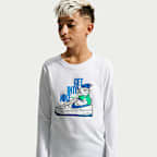 Playera de manga larga para niños grandes Nike Sportswear