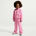 Nike Sportswear Little Kids' Studio Fleece Half-Zip and Pants Set