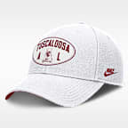 Alabama Legacy Letter & Location Rise Men's Nike Dri-FIT College A-Frame Adjustable Hat