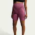 Nike (M) One Women's Dri-FIT High-Waisted 8" Biker Shorts With Pockets (Maternity)