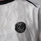 Paris Saint-Germain Academy Pro Night Edition Jordan Dri-FIT mérkőzés előtti, rövid ujjú női futballfelső