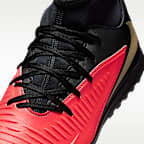 Tacos de fútbol para pasto sintético (turf) Nike Phantom 6 High Club