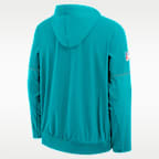 Miami Dolphins Sideline Anorak Men's Nike NFL 1/2-Zip Hooded Jacket