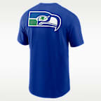 Seattle Seahawks Rewind Front And Back Hit Essential Men's Nike NFL T-Shirt
