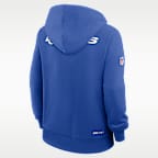 Sudadera con gorro sin cierre Nike Dri-FIT de la NFL para mujer Los Angeles Rams Sideline