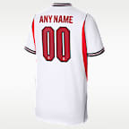 England 2026 Stadium Home Big Kids' Nike Dri-FIT Soccer Replica Custom Jersey By You