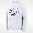 Sudadera de cuello redondo sin cierre Nike Dri-FIT de la NFL para hombre Buffalo Bills Rivalries Collection Primary