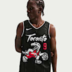 Jersey Nike de la NBA Swingman para hombre RJ Barrett Toronto Raptors City Edition