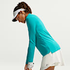 Playera de golf Dri-FIT con cierre de 1/4 para mujer Nike Victory