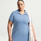 Vestido tipo polo slim para mujer (talla grande) Nike Sportswear Chill Knit