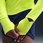 Playera de correr Dri-FIT UV de cierre de 1/4 para mujer Nike Swift
