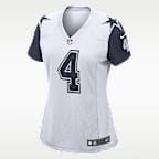 NFL Dallas Cowboys (Dak Prescott) Women's Game Football Jersey