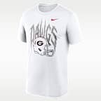 Playera universitaria Nike Dri-FIT para hombre Georgia 2026 White Out Dawgs
