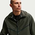 Chamarra Windrunner Nike Tech de tejido Knit y cierre completo para hombre Shori 