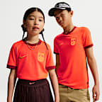 China 2026 Stadium Home Big Kids' Nike Dri-FIT Soccer Replica Jersey